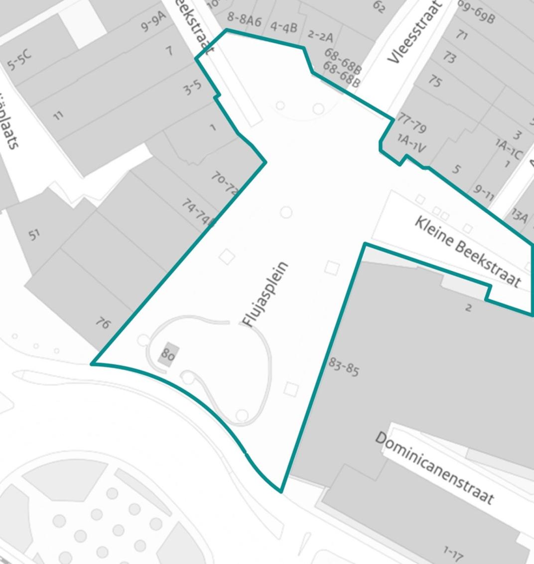 Locatiekaart Flujasplein