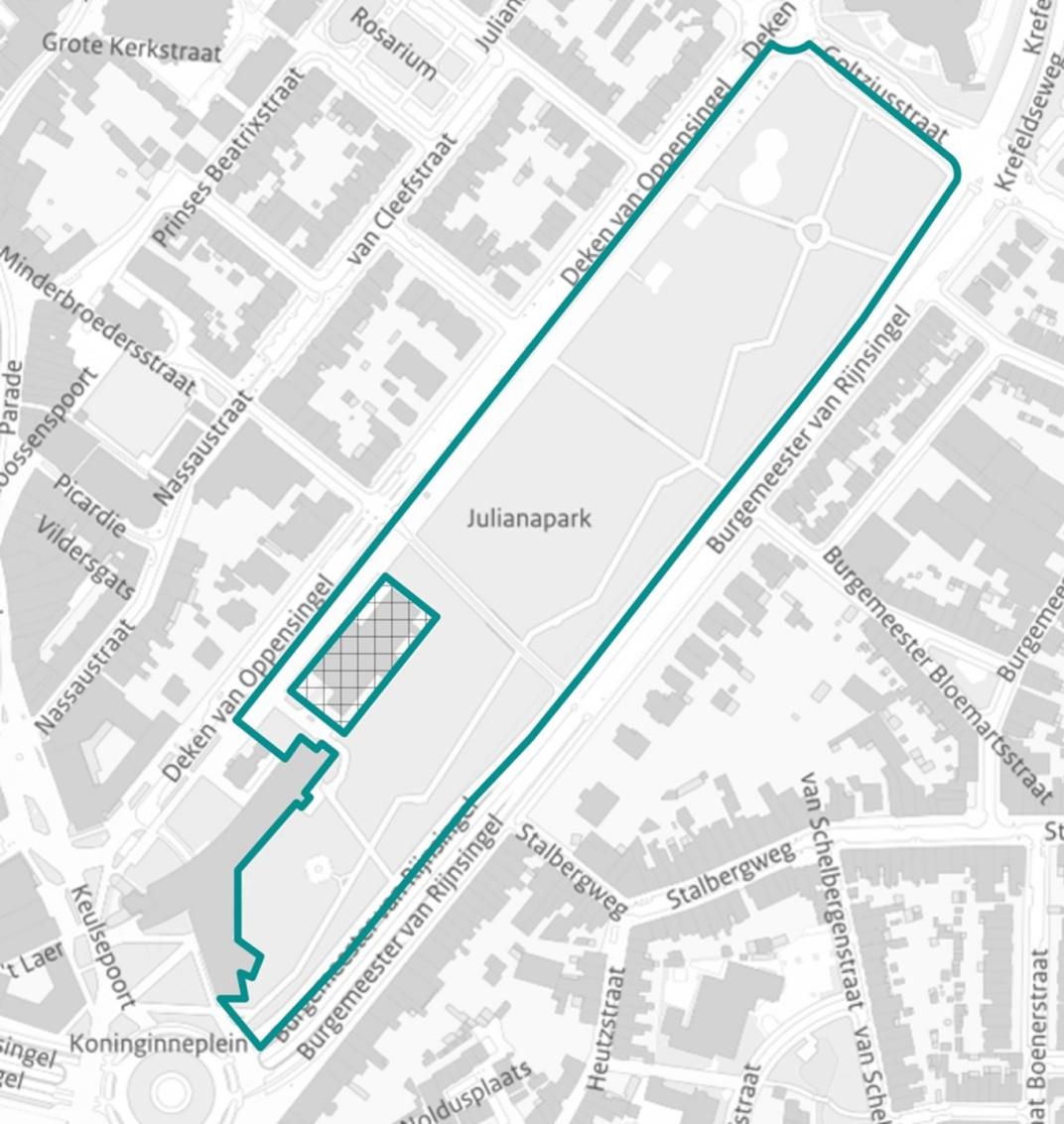Plattegrond Evenementenlocatieprofiel Julianapark