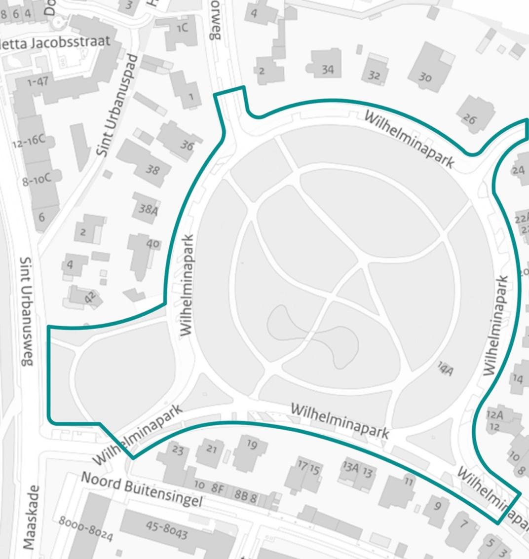 Locatiekaart Wilhelminapark
