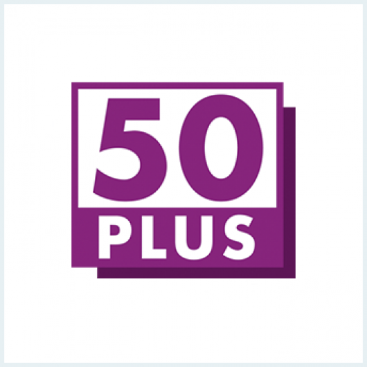 50 Plus logo